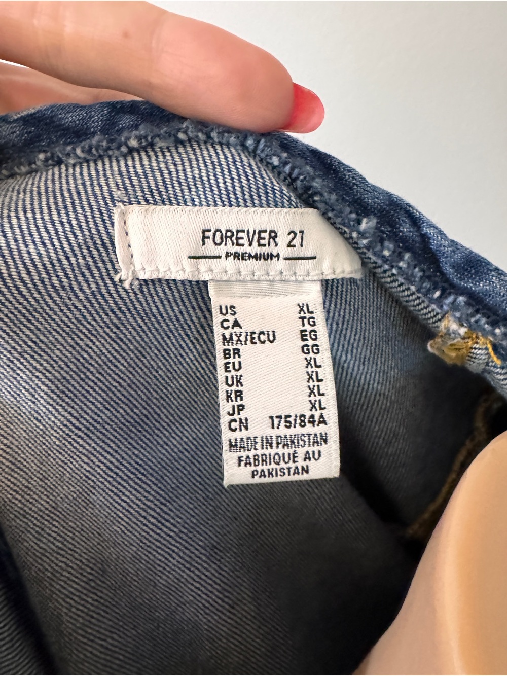 Forever 21 Premium Denim Tiered Dress XL Blue Jean - Picture 5 of 5